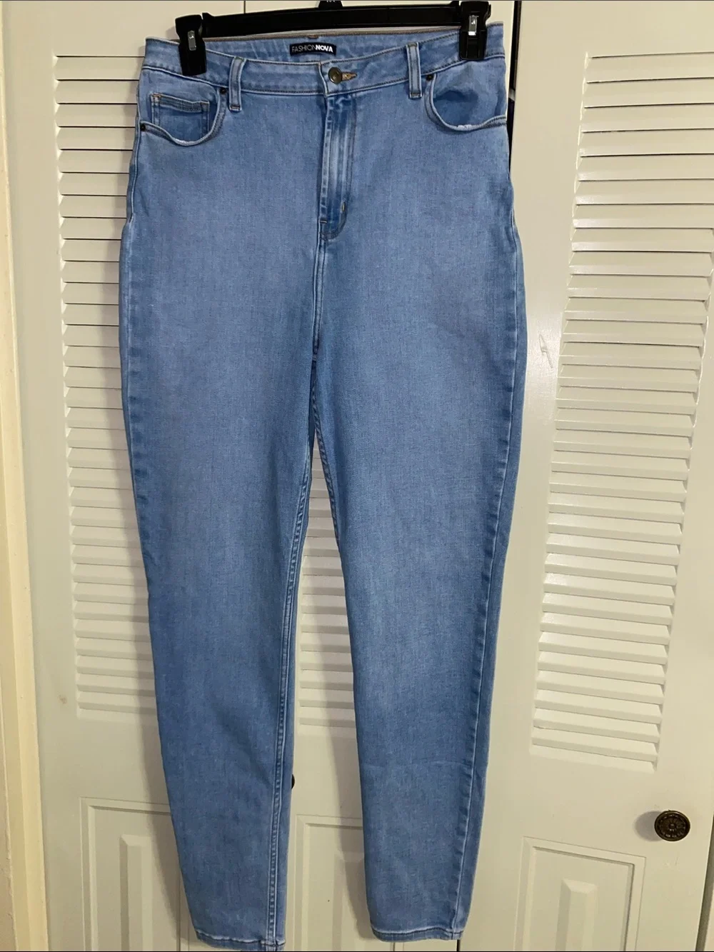 Fashion Nova • Stretchy • Light Blue • High-Rise • Skinny Jeans • Size 15